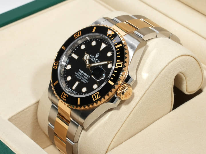 ロレックス サブマリーナー デイト Ref.126613LN ステンレススチール/イエローゴールド ブラック文字盤 美品 icb4e6wo