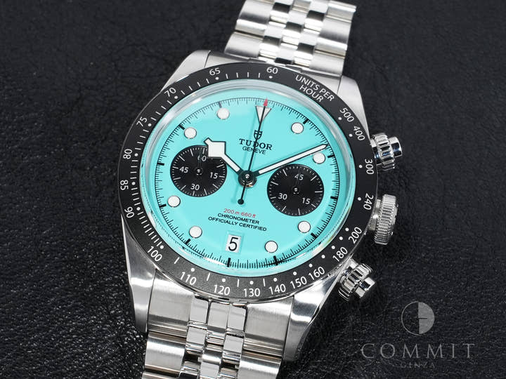 チューダー(チュードル) ブラックベイ クロノ Ref.79360N ステンレススチール フラミンゴブルー文字盤 中古 oqhh8xw9