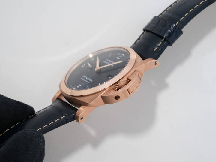 パネライ ルミノール マリーナ ゴールドテック 44mm Ref.PAM01112 ゴールドテック ブルー文字盤 未使用 5wrwo9fw