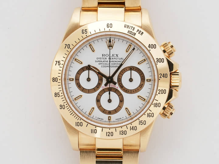ロレックス デイトナ エルプリメロ Ref.16528 イエローゴールド ホワイト文字盤 中古 jwdxp5vt