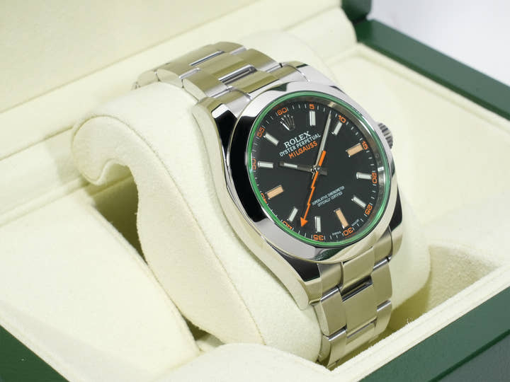 ロレックス ミルガウス Ref.116400GV ステンレススチール ブラック文字盤 美中古 fsn67pi2