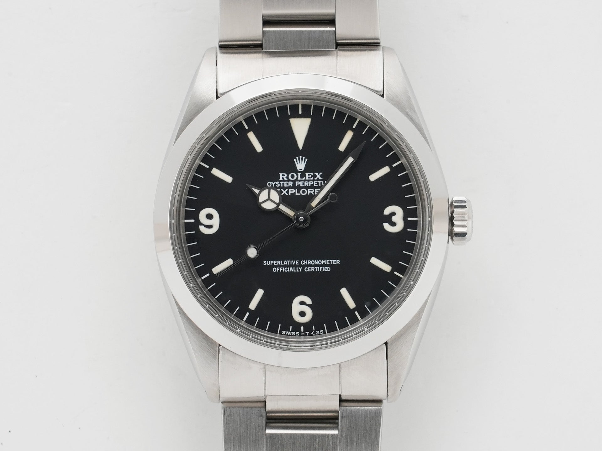 ロレックス エクスプローラーI Ref.1016 ステンレススチール ブラック文字盤 中古 yhmaah5n