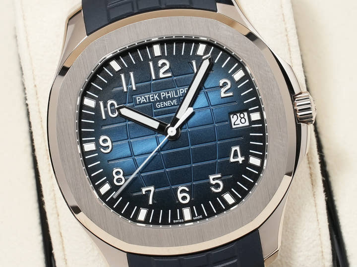 Patek Philippe Aquanaut Ref. 5168G-001 White Gold Midnight Blue Dial Unused 8itqvngd
