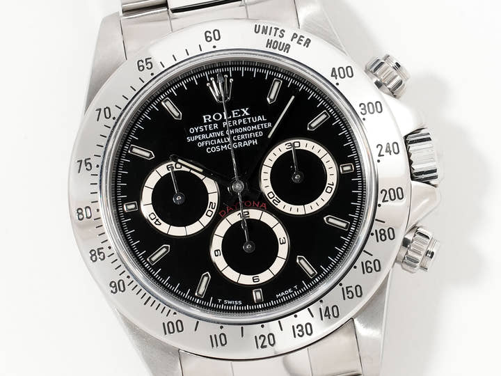 Rolex Daytona El Primero Ref. 16520 Stainless Steel Black Dial Pre-owned 5kdkdyxu
