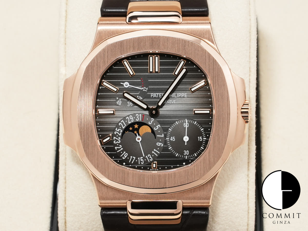 パテックフィリップ ノーチラス Ref.5712R-001 ローズゴールド ブラック ブラウン文字盤 美品 3oeqpikr