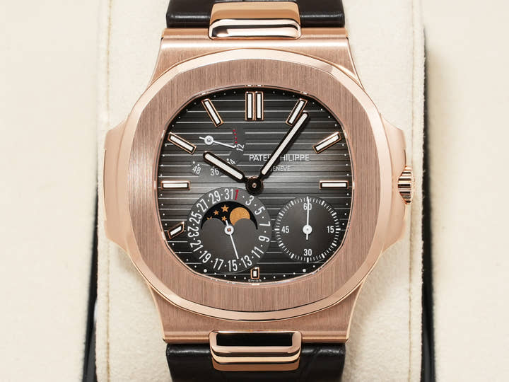 パテックフィリップ ノーチラス Ref.5712R-001 ローズゴールド ブラック ブラウン文字盤 美品 3oeqpikr