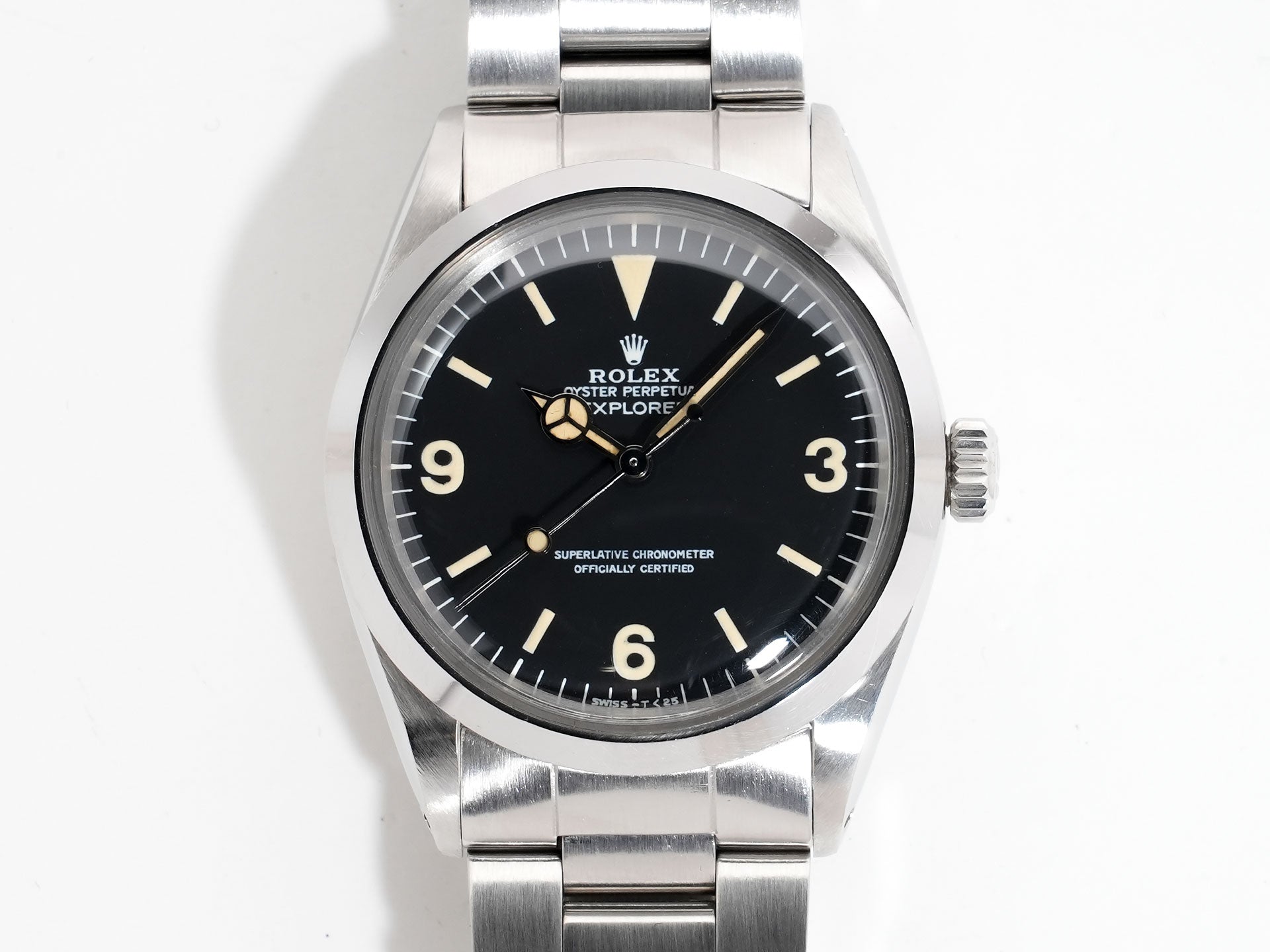 ロレックス エクスプローラーI Ref.1016 ステンレススチール ブラック文字盤 中古 fo3v3vtb