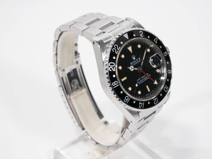 ロレックス GMTマスター Ref.16700 ステンレススチール ブラック文字盤 オイスターブレスレット 中古 vcz9m7tm