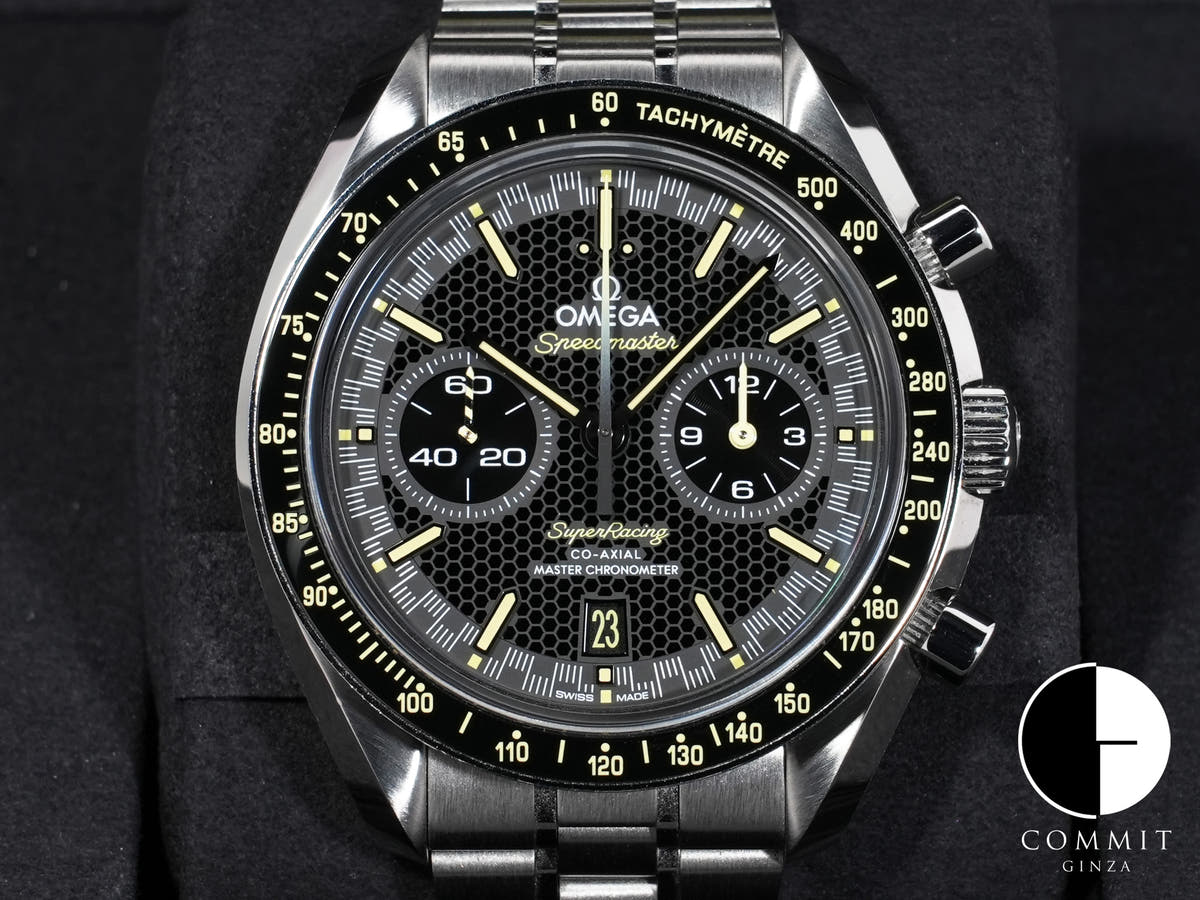 オメガ スピードマスター スーパーレーシング 44.25mm Ref.329.30.44.51.01.003 ステンレススチール ブラック文字盤 美中古 oemaxhv7