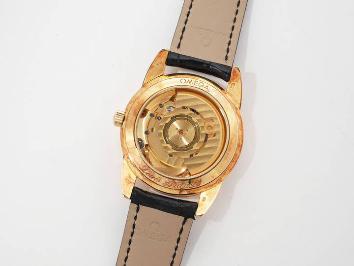 オメガ ルイ ブラン パーペチュアルカレンダー Ref.1750300 イエローゴールド シルバー文字盤 中古 g4jry2wy