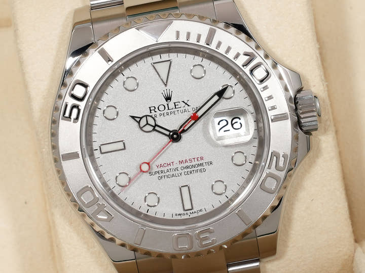ロレックス ヨットマスター40 Ref.116622 ステンレススチール/プラチナ ロレジウム文字盤 中古 35hazmyz