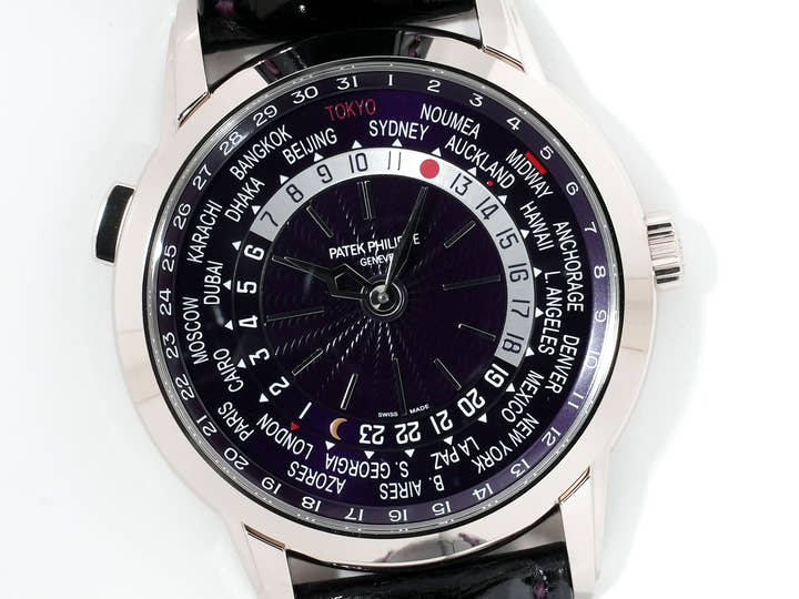 パテックフィリップ コンプリケーション ワールドタイム デイト Ref.5330G-010 ホワイトゴールド パープル文字盤 未使用 fifiwstx