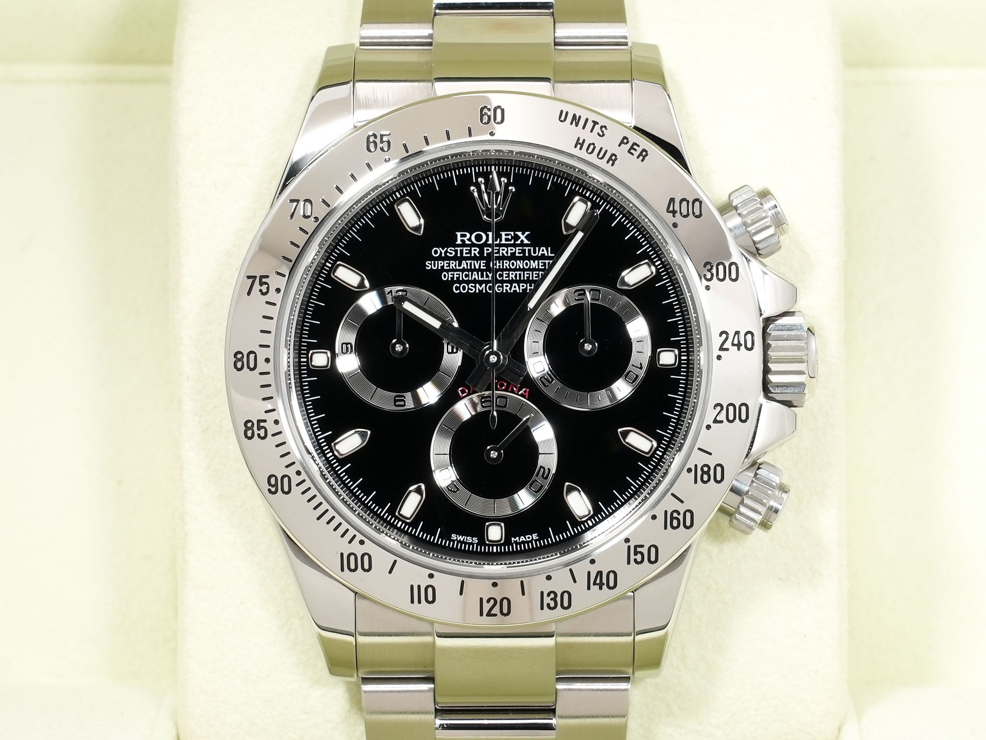 ロレックス デイトナ Ref.116520 ステンレススチール ブラック文字盤 美中古 je48h6w8
