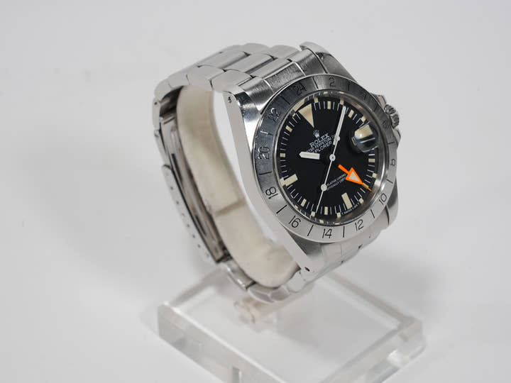 ロレックス エクスプローラーII Ref.1655 ステンレススチール ブラック文字盤 オイスターブレスレット 中古 qfy449xn