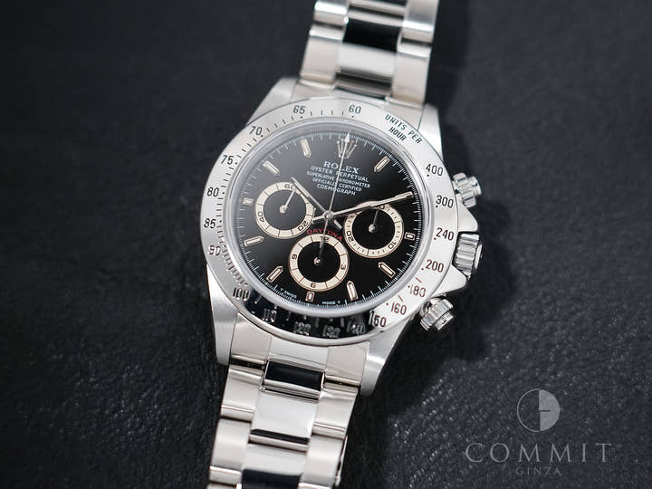 ROLEX Daytona El Primero Ref. 16520 Stainless Steel Black Dial Used nmbeti7y
