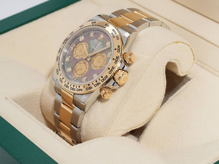 Rolex Daytona Ref. 116503NG Stainless Steel/Yellow Gold Black Shell Dial Excellent Used i8fo9s5r