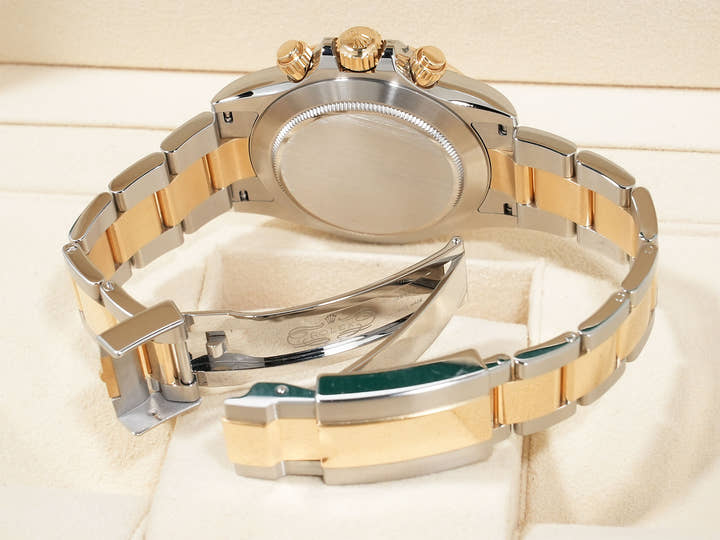 Rolex Daytona Ref. 116503NG Stainless Steel/Yellow Gold Black Shell Dial Excellent Used i8fo9s5r