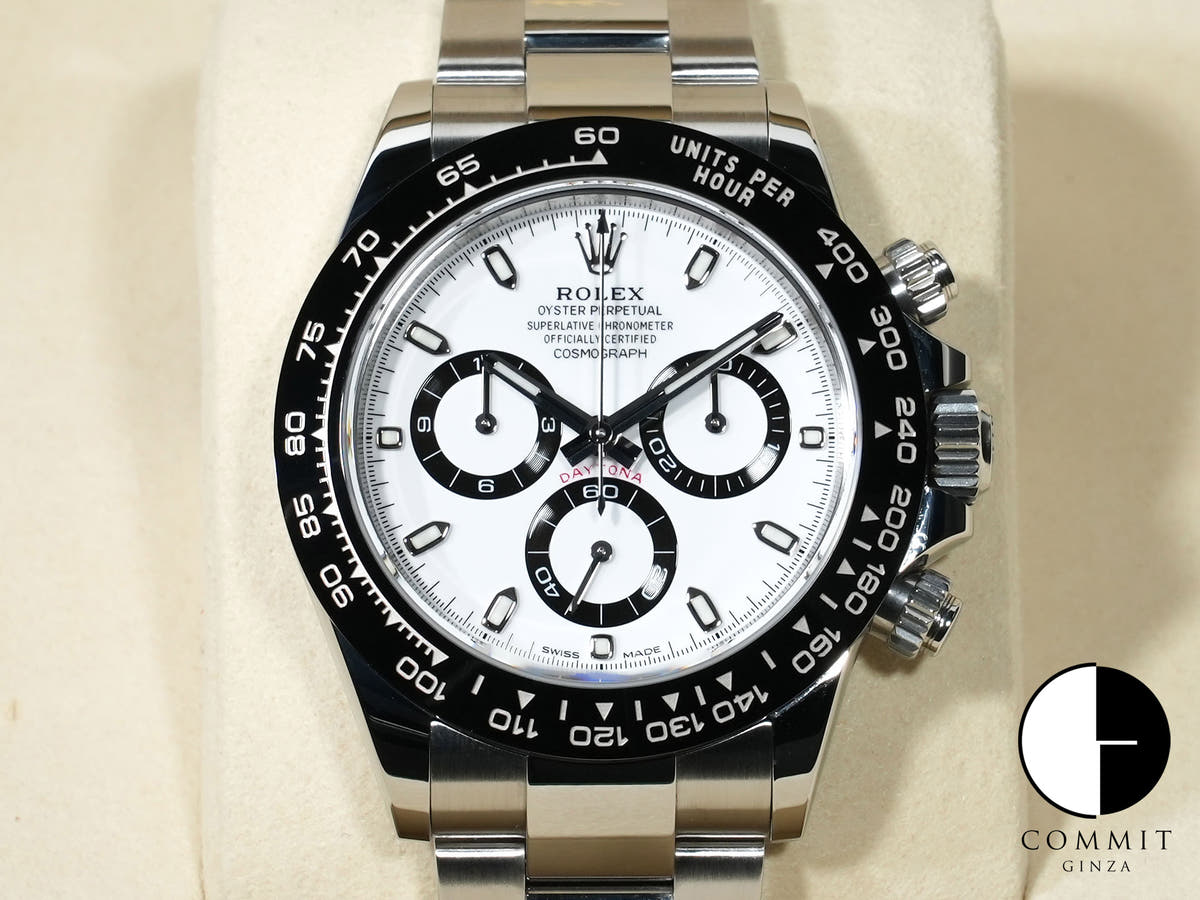 ROLEX Daytona Ref. 116500LN Stainless Steel White Dial Mint Condition cwyz577v