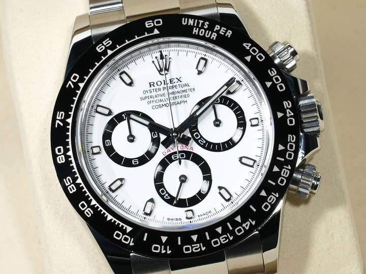 ROLEX Daytona Ref. 116500LN Stainless Steel White Dial Mint Condition cwyz577v