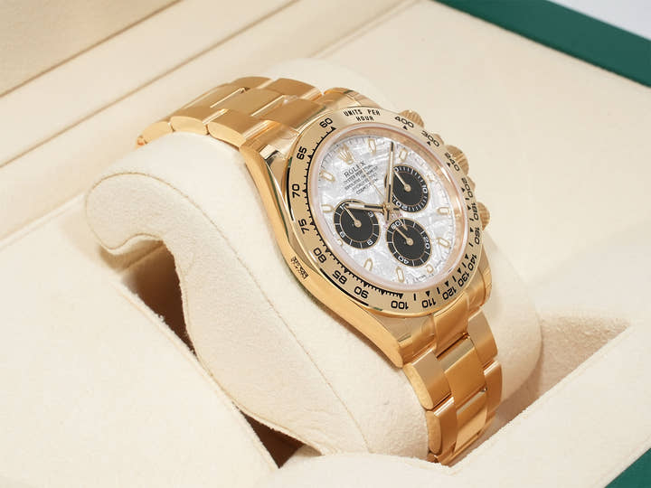 Rolex Daytona Ref. 116508 Yellow Gold Meteorite Dial Unused fvmmu3yr