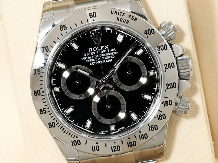 Rolex Daytona Ref. 116520 Stainless Steel Black Dial Deadstock gmf2nnbw