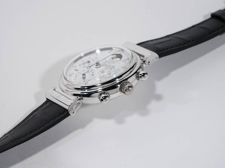IWC ダ・ヴィンチ パーペチュアルカレンダー クロノグラフ Ref.IW3750 ホワイトゴールド ホワイト文字盤 美中古 qptkmmnd