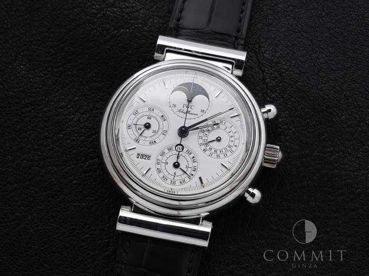 IWC ダ・ヴィンチ パーペチュアルカレンダー クロノグラフ Ref.IW3750 ホワイトゴールド ホワイト文字盤 美中古 qptkmmnd