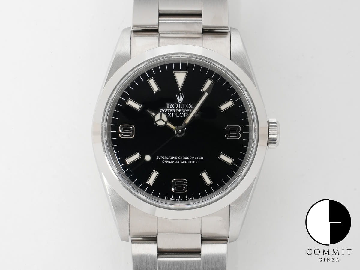 Rolex Explorer I Ref. 14270 Stainless Steel Black Dial Oyster Bracelet Excellent Condition wa5k3p34