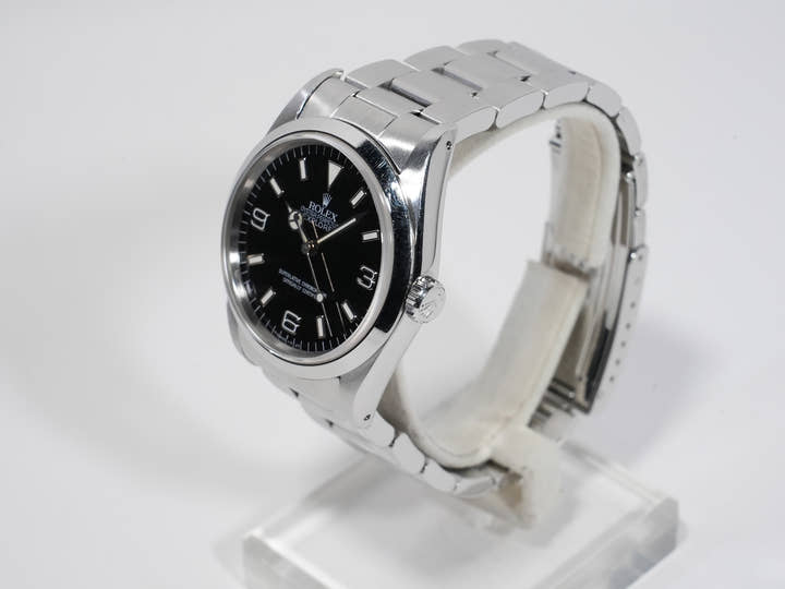 Rolex Explorer I Ref. 14270 Stainless Steel Black Dial Oyster Bracelet Used iawyh6ds