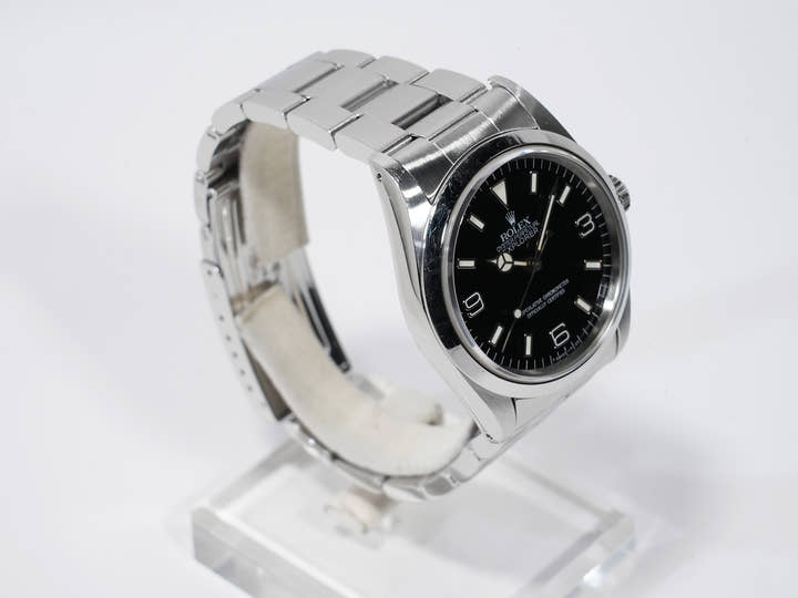 Rolex Explorer I Ref. 14270 Stainless Steel Black Dial Oyster Bracelet Used iawyh6ds