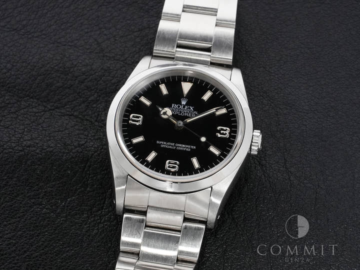 Rolex Explorer I Ref. 14270 Stainless Steel Black Dial Oyster Bracelet Used iawyh6ds