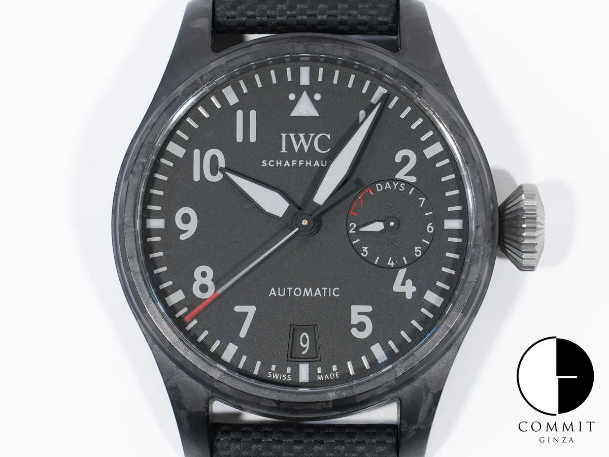 IWC ビッグパイロットウォッチ ブラックカーボン Ref.IW506101 カーボン グレー文字盤 未使用 t7d9jk5w