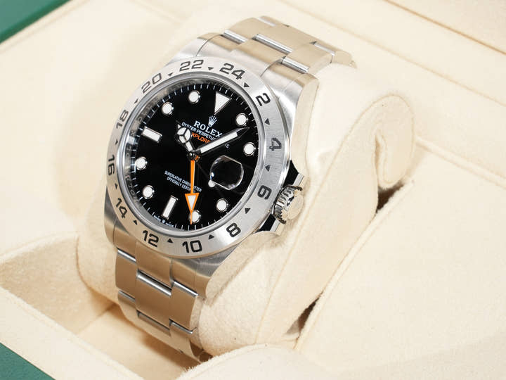 ロレックス エクスプローラーII Ref.226570 ステンレススチール ブラック文字盤 オイスターブレスレット 中古 dsemhb2x