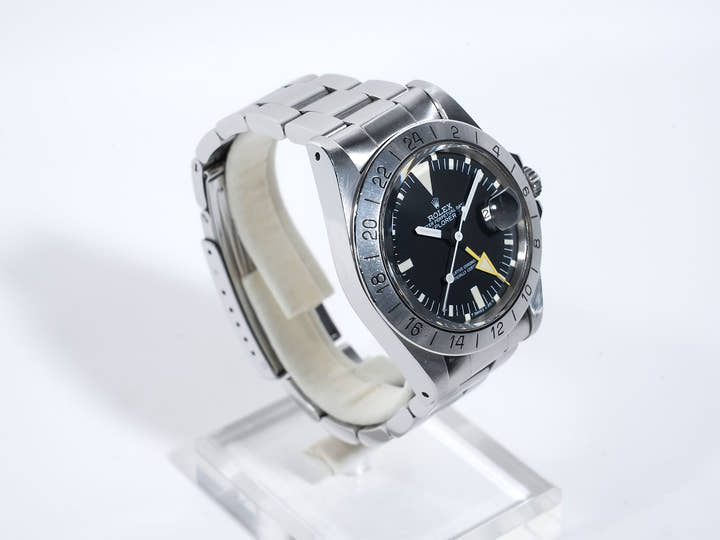 ロレックス エクスプローラーII Ref.1655 ステンレススチール ブラック文字盤 オイスターブレスレット 中古 mjsapxjb