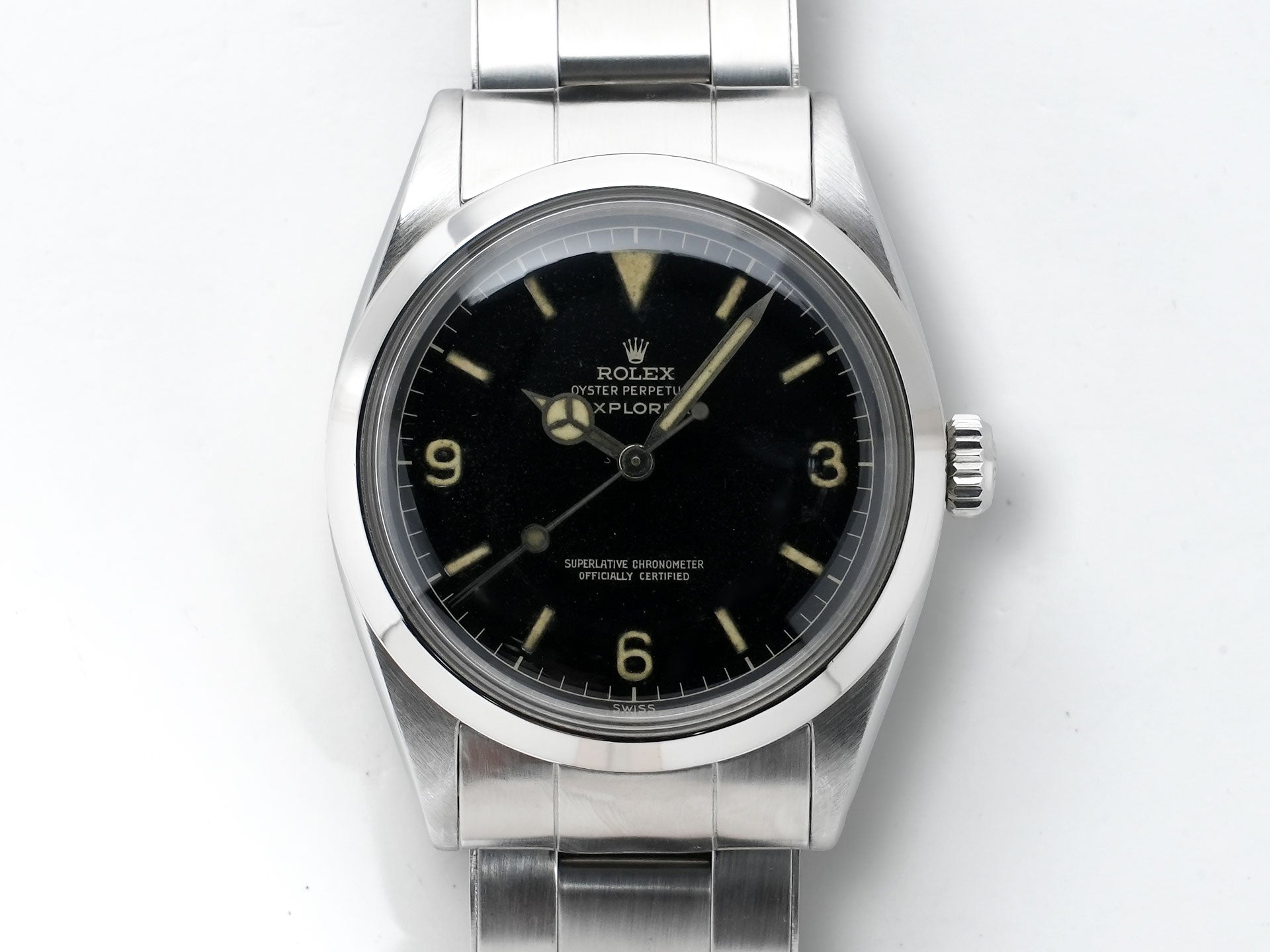 ロレックス エクスプローラーI Ref.1016 ステンレススチール ブラック文字盤 中古 scmpxexc