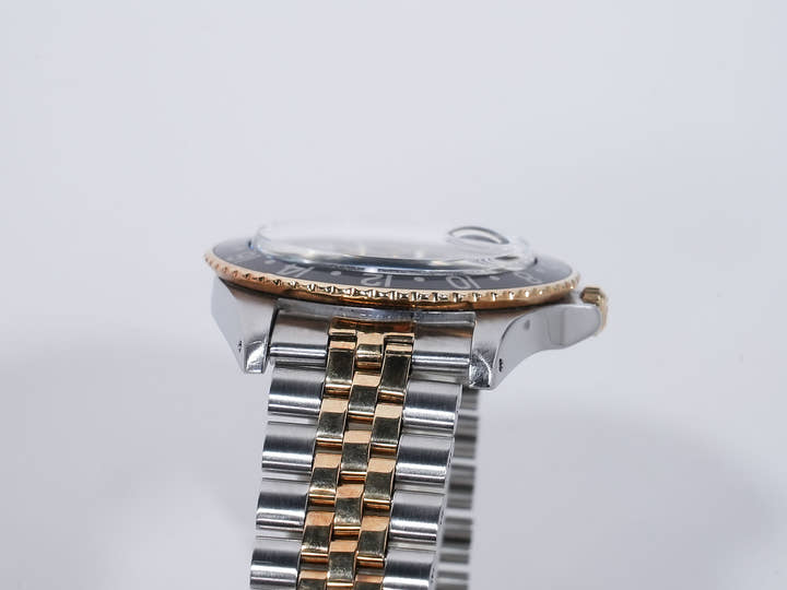Rolex GMT-Master Ref. 1675/3 Stainless Steel/Yellow Gold Black Dial Jubilee Bracelet Used w5g67g3e