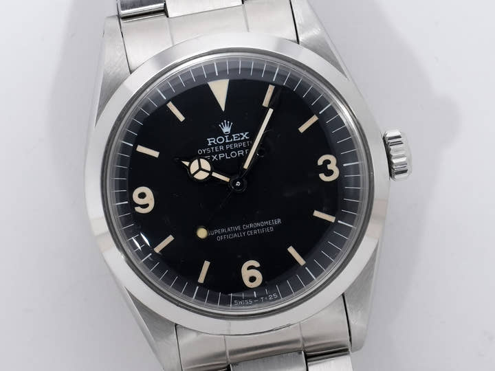 ロレックス エクスプローラーI Ref.1016 ステンレススチール ブラック文字盤 中古 jogkicry