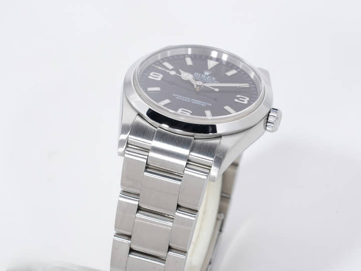 ロレックス エクスプローラーI Ref.114270 ステンレススチール ブラック文字盤 オイスターブレスレット 美品 ii78pdy4