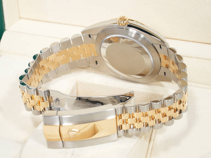Rolex Datejust 41 Ref. 126333 Stainless Steel/Yellow Gold Silver Dial Jubilee Bracelet Excellent Condition uzpj98ia