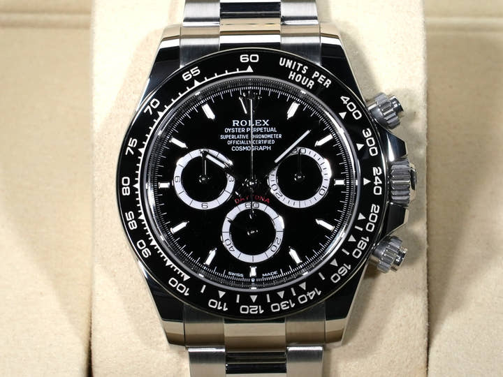 Rolex Daytona Ref. 126500LN Stainless Steel Black Dial Excellent Condition qx69n3dy