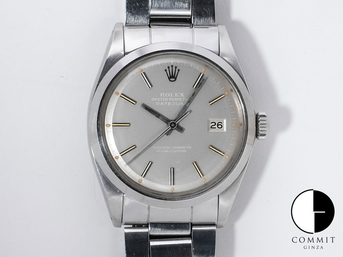 Rolex Datejust Ref. 1600 Stainless Steel Gray Dial Used dw8c62rw