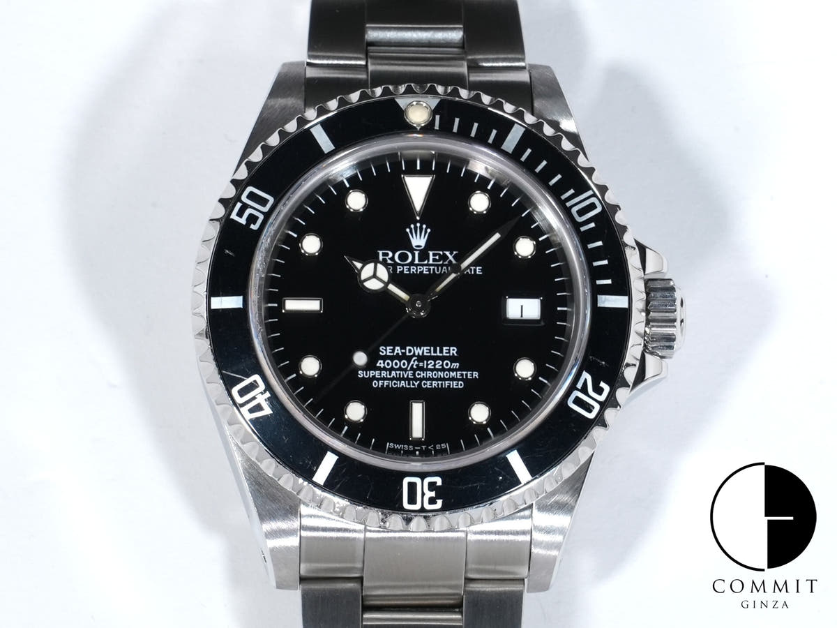 Rolex Sea-Dweller Ref.16600 Stainless Steel Black Dial Used t94rctm3