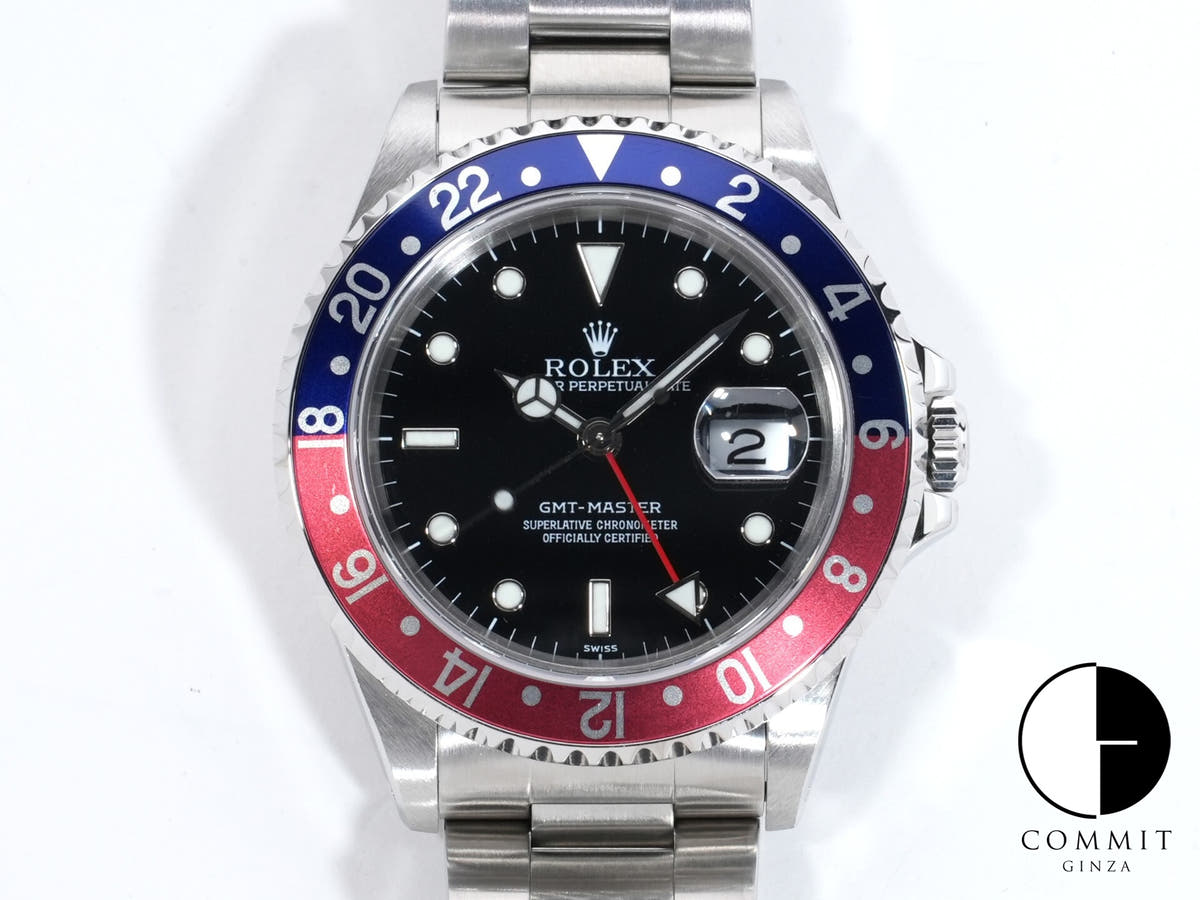 ロレックス GMTマスター Ref.16700 ステンレススチール ブラック文字盤 オイスターブレスレット 美中古 cjvgtdcm