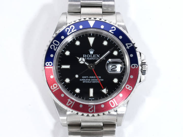ロレックス GMTマスター Ref.16700 ステンレススチール ブラック文字盤 オイスターブレスレット 美中古 cjvgtdcm