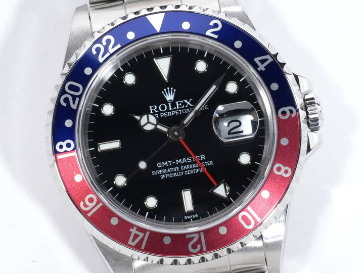 ロレックス GMTマスター Ref.16700 ステンレススチール ブラック文字盤 オイスターブレスレット 美中古 cjvgtdcm
