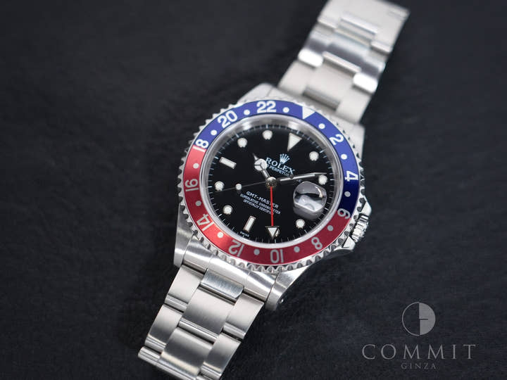 ロレックス GMTマスター Ref.16700 ステンレススチール ブラック文字盤 オイスターブレスレット 美中古 cjvgtdcm