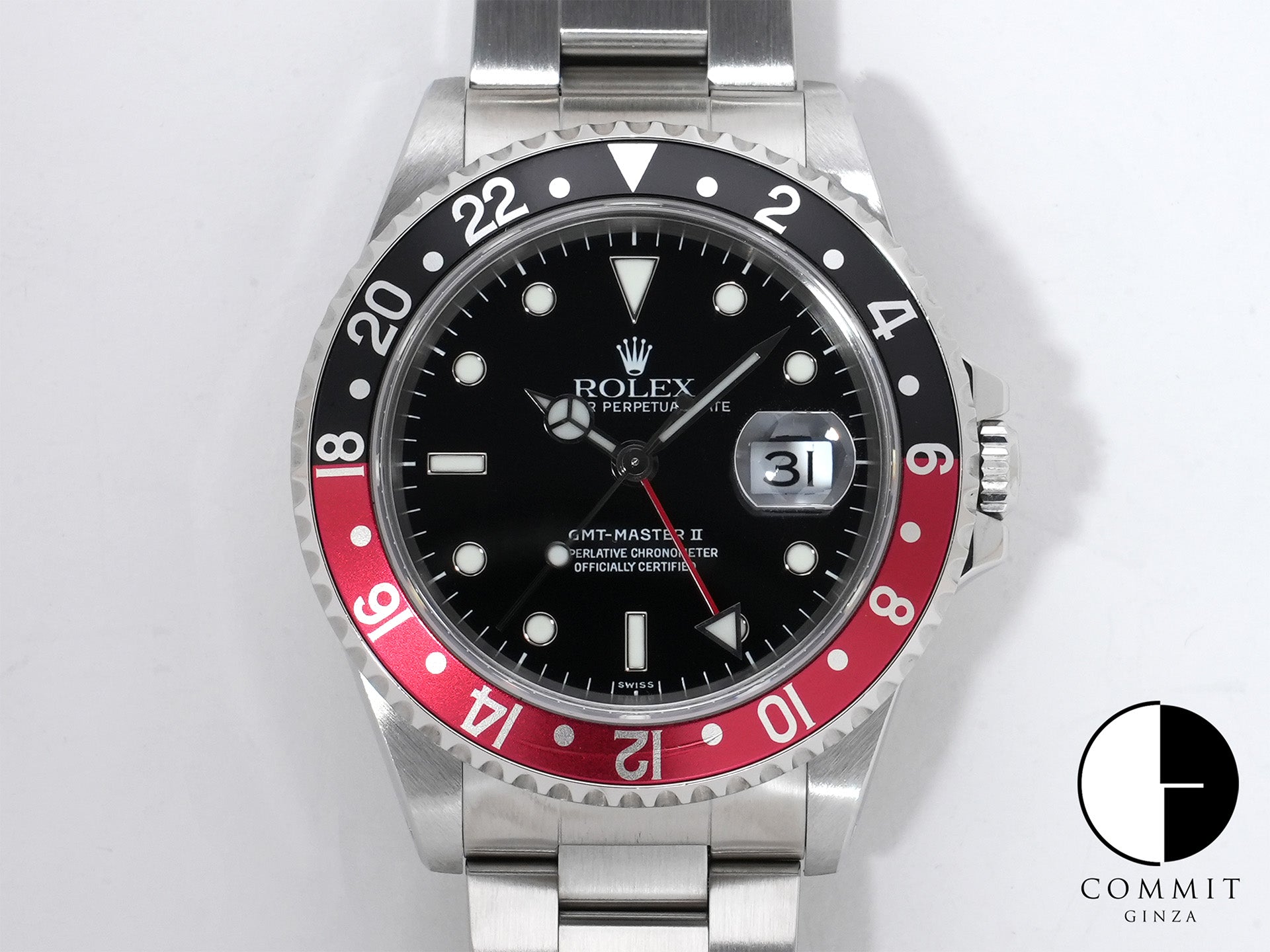 Rolex GMT-Master II Ref. 16710 Stainless Steel Black Dial Oyster Bracelet Excellent Used Condition xz2w9cjp