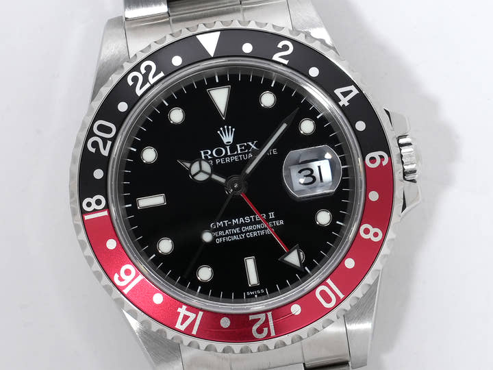 Rolex GMT-Master II Ref. 16710 Stainless Steel Black Dial Oyster Bracelet Excellent Used Condition xz2w9cjp