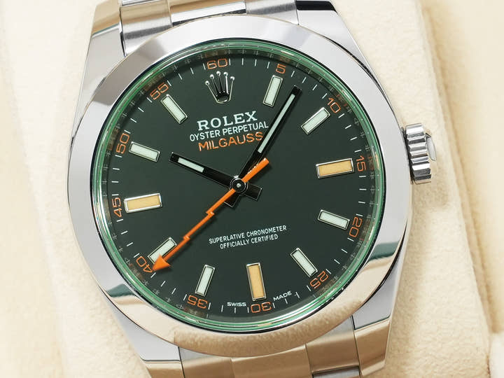 Rolex Milgauss Ref. 116400GV Stainless Steel Black Dial Unused fc4rkko8