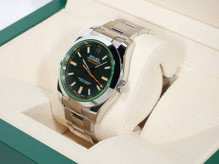 Rolex Milgauss Ref. 116400GV Stainless Steel Black Dial Unused fc4rkko8
